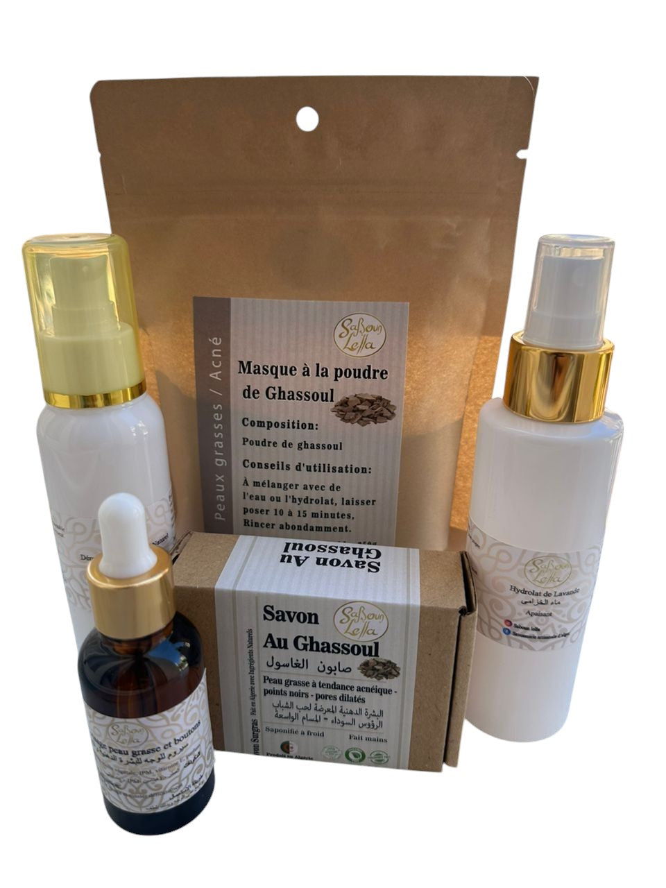 Pack "Stop Acné  Peaux Grasses" Saboun Lella